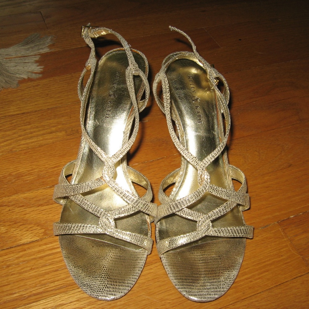 Gold Metallic Kelly & Katie 3.5in heels
